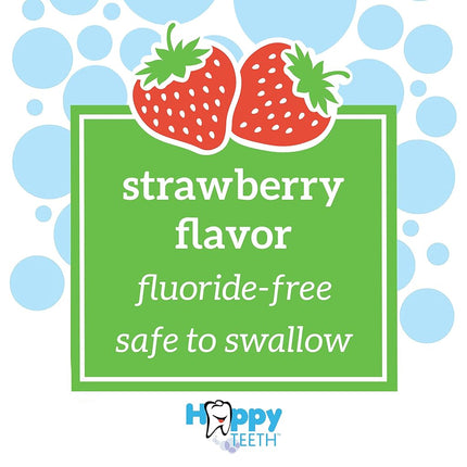 Dr. Brown's Fluoride-Free Baby Toothpaste, Safe to Swallow, Strawberry, 3 Pack, 1.4 oz/40 g, 0-3 Years