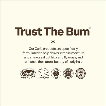 Sun Bum Curls & Waves Styling Cream - Hydrating Curl Defining Cream for Wavy or Tight Curly Hair - Light Touchable Hold - 5 Fluid Ounce