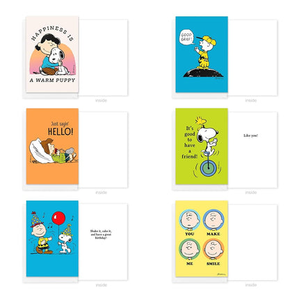 American Greetings 30-Count All Occasions Peanuts Card Pack with Keepsake Box and Envelopes