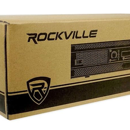 Rockville RPA16 10000W Peak/3000W RMS 2 Channel Power Amplifier, High Output, Bridgeable, LED Indicators, for DJs and Live Events