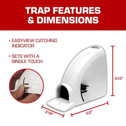 Tomcat Kill and Contain Mouse Trap, 2-Pack