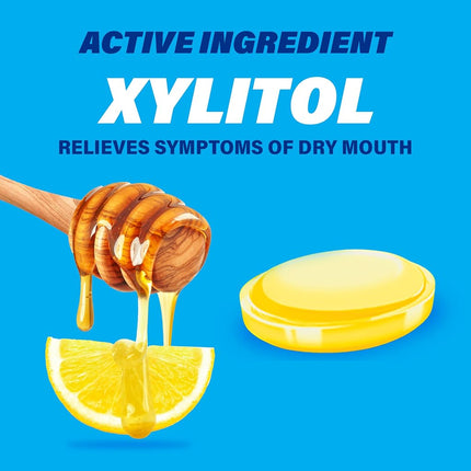 ACT Dry Mouth Lozenges, Honey and Lemon, 36 Count, 36 Count
