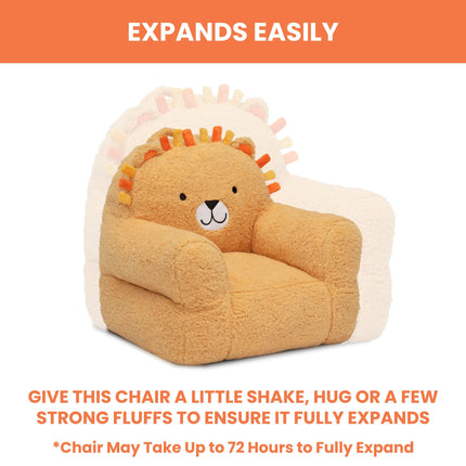 Sillón Delta Children Lion Cozee Buddy, Naranja
