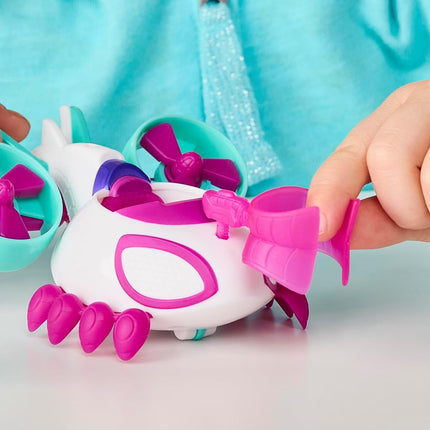 Marvel Spidey and His Amazing Friends Ghost-Spider Copter Toy Vehicle with 7.6-cm (3 inch) Action Figure & Accessory, Super Hero Toys, Children Ages 3+, Purple