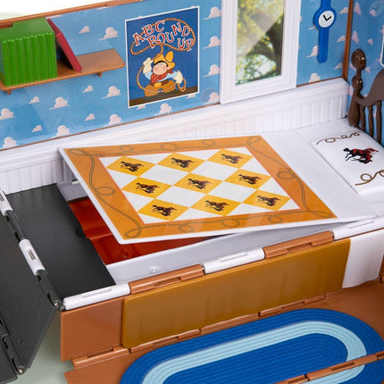 Disney Store Official Toy Story Moving Vehicles Playset - Eggman Moving Truck with Trailer, Andy's Room, Woody, Buzz Lightyear, Rex, RC and Hamm Plus Accessories