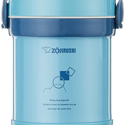 Zojirushi SL-MEE07AB Ms.Bento Stainless Lunch Jar, Aqua Blue