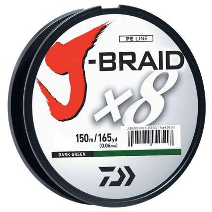 Bobine de remplissage Daiwa J-BRAID Vert Foncé 15 lb