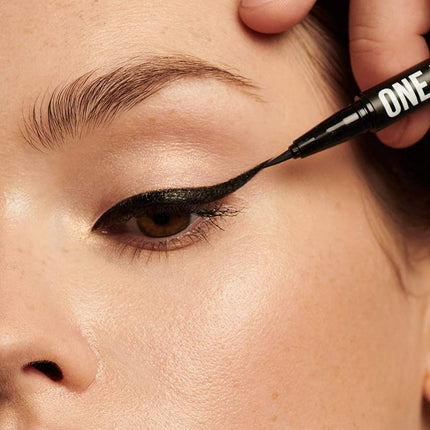 INGLOT One Move Liquid Eyeliner | Black Gel Liner | Liquid Form | Waterproof | Quick-Drying | Smudge Proof | High Pigmentation | Vegan