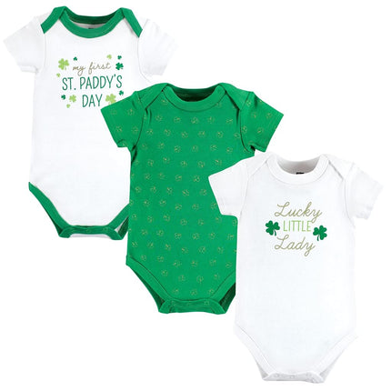 Lot de 5 grenouillères en coton pour bébé Hudson Baby, motif Lucky Lady, 6-9 mois