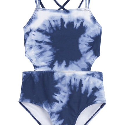 Kanu Surf Girls' Beach Sport Cut-Out 1-Piece Swims