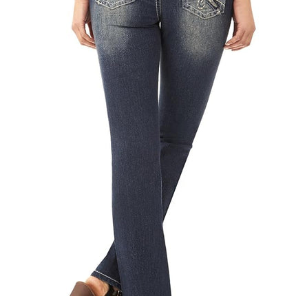 WallFlower Juniors Jeans básicos legendarios de corte de bota lavados en Katy Talla:0