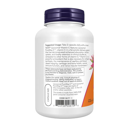 NOW Liposomal Vitamin C - 120 Veg Capsules