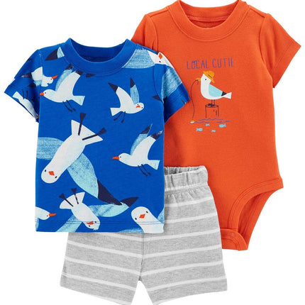 Carter's 3-Piece Giraffe Little Short Set, Local C