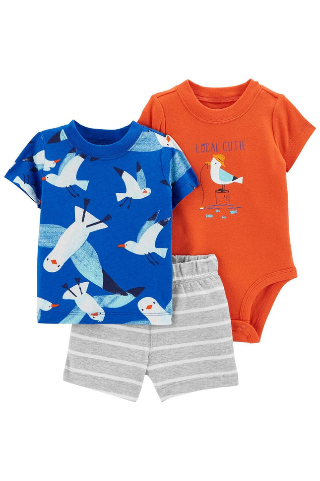 Carter's 3-Piece Giraffe Little Short Set, Local C