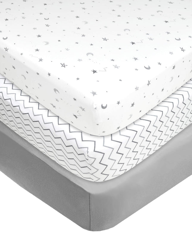 American Baby Company 3 Pack Printed 100% Natural 