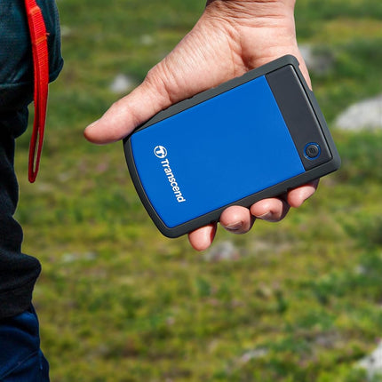 Transcend StoreJet 25H3 1TB Rugged Portable Hard Drive, Shock Resistant USB 3.1 Gen 1, Navy Blue -TS1TSJ25H3B