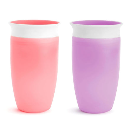 Munchkin� Miracle� 360 Toddler Sippy Cup, Pink/Purple, 10 Oz, 2 Count