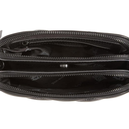 Steve Madden Women's Daisy Quilted Crossbody, Black, One Size