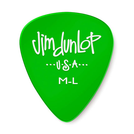 Dunlop 486RML Gels, Green, Medium/Light, 72/Bag