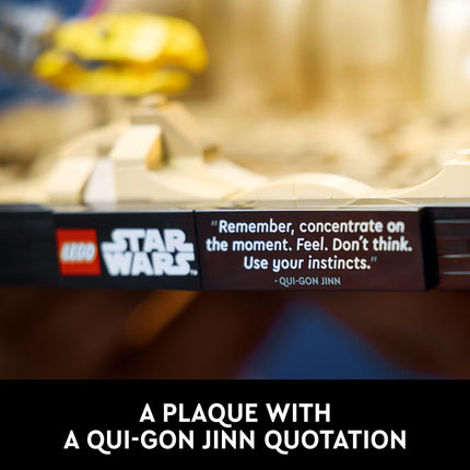 LEGO Star Wars : Diorama de la course de pods de Mos Espa de La Menace fantôme, modèle à construire et exposer pour adultes, cadeau de fan de Star Wars avec le Podracer d'Anakin Skywalker, décoration de collection du 4 mai, 75380