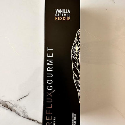 Reflux Gourmet - Alivio totalmente natural para la acidez estomacal y terapia para el reflujo ácido, proporciona alivio del reflujo - Suplemento natural para ERGE, LPR, considerado seguro para niños y mujeres embarazadas - Rescate de vainilla y caramelo