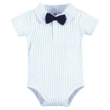 Hudson Baby Bodys de Algodón Unisex para Bebé, Pajarita "Mommy's Little Man", 18-24 Meses
