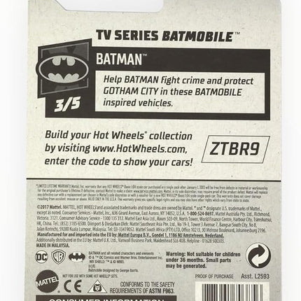 Hot Wheels TV Series Batmobile [Silver] 118/250 - Batman 3/5