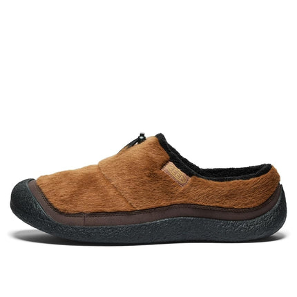 KEEN Men's Howser 3 Slide Comfy Durable Slippers, Bison/Black, 9