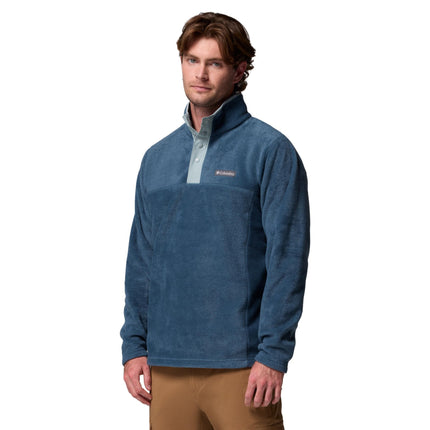Columbia Men's Steens Mountain Half Snap 2, Fleece Pull Over, Everblue/Crushed Blue, M