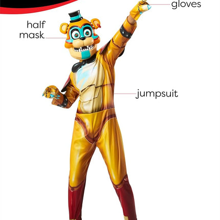 Ruby Slipper Company LLC Adult Five Nights at Freddy's Glamrock Freddy Fancy Dress Costume X-Large