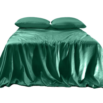 Elegant Comfort Luxurious 4-Piece Silky Satin Shee