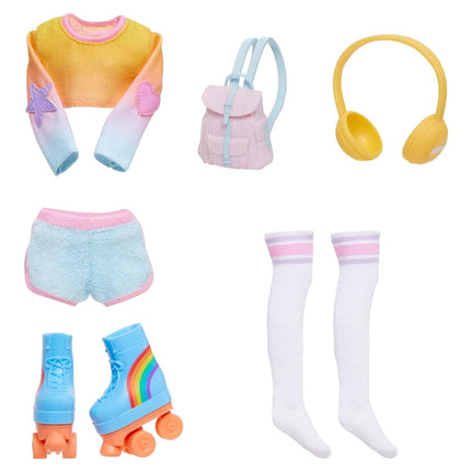 Rainbow High Fashion Pack Skate Social Theme inclu