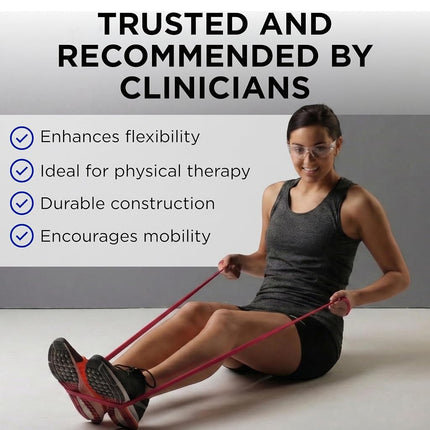 Thera-Band Exercise Band, Red, 5-Feet/8mm