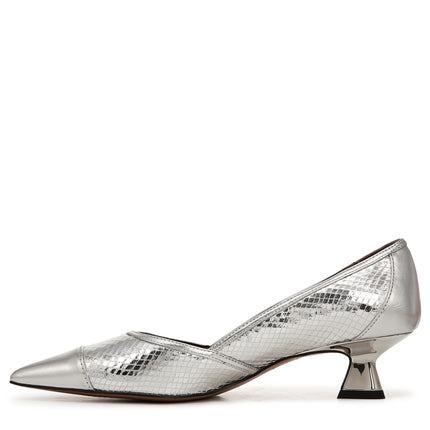 Franco Sarto Women's Darcy, Silver Snake Metallic, 6.5 Wide