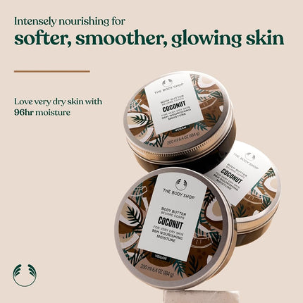 The Body Shop Coconut Body Butter, 96hr Moisture, 200ml