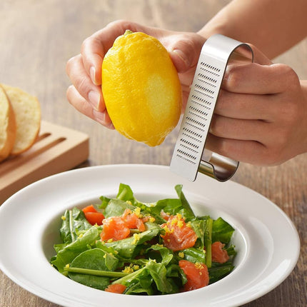 Yoshikawa EA Toko AS0042 OROS Handy Grater, Grater, Condiment Grater, Cheese Grater, Stainless Steel, Made in Japan