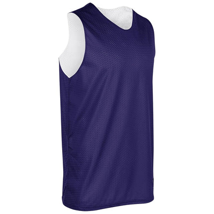 CHAMPRO Men's Zone Reversible Basketball Jersey Purple, White