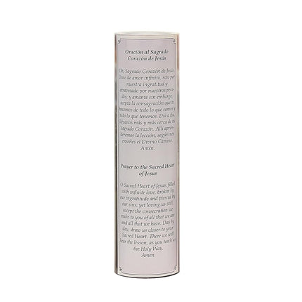 Stonebriar LED Saint Prayer Candle — Automatic Timer, Flameless Candle for Prayer, Memorials & Religious Décor, Jesus, 8"