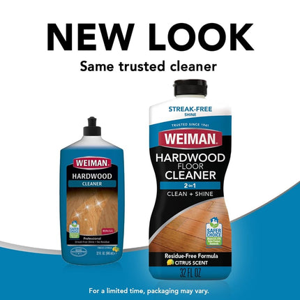 Weiman Hardwood Floor Cleaner Clean and Shine 2-in-1 for Vinyl, 946 ml