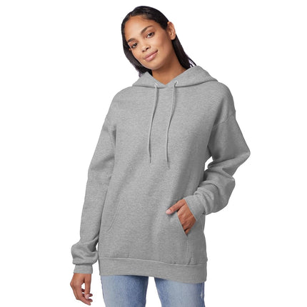 Hanes Men's Sweatshirt, EcoSmart Fleece Hoodie, Cotton-Blend Fleece Hooded Sweatshirt, Plush Fleece Pullover Hoodie, Light Steel, XX-Large