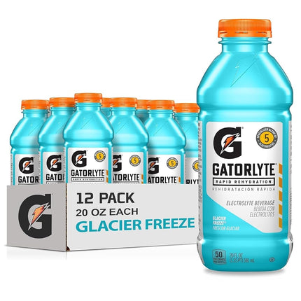 Gatorade Glacier Freezing Electrolyte Drink, 20 Fl Oz (Pack of 12)