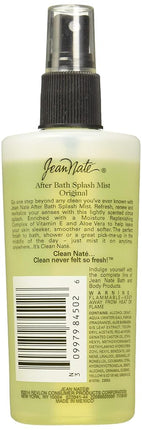 Revlon Jean Nate After Bath Splash Mist for Men, 8 Ounce