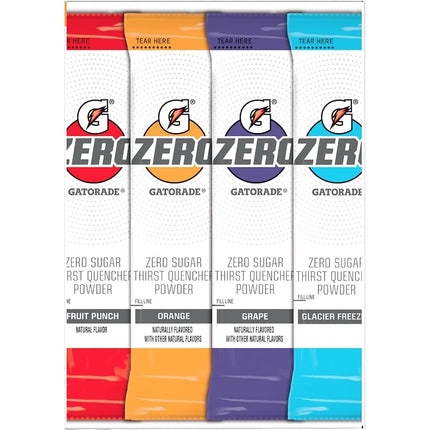 Gatorade Zero Powder Variety Pack - 40 Count - Powder Packs - Zero Powder Packs - Zero Powder - Zero Sugar - Powder Mix Variety - Sugar Free Hydration with Essential Electrolytes