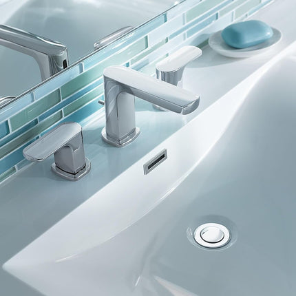 Moen Rizon Two-Handle Widespread Bathroom Faucet Without Valve - Faucet Parts, Chrome (T6920)