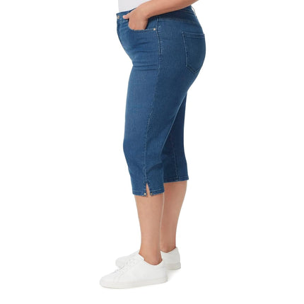Gloria Vanderbilt Women's Amanda Capri Jean Plus Size, Frisco-Rivets, 22