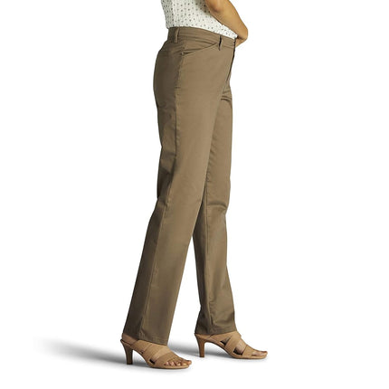 Lee Women's Relaxed Fit All Day Straight Leg Pant, Deep Breen, 18 US