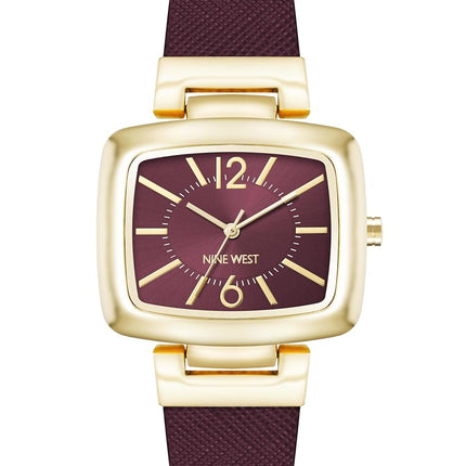 Nine West Women's Saffiano Strap Watch