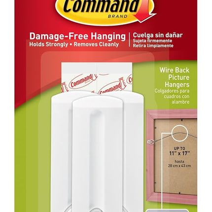 Command Wire Back Hangers, Holds up to 3 lb, 3 Han