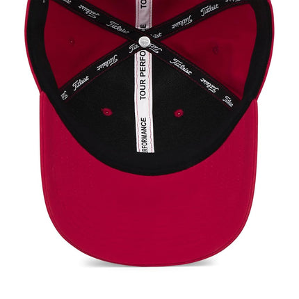 Casquette de golf Titleist Tour Performance Standard pour homme, Rouge/Blanc