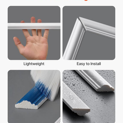 VEVOR Wall Molding 12 Pack, 51 x 51 cm Wainscoting Panels Kit, Lightweight Paintable Polystyrene, Easy to Install, Waterproof Accent Wall Trim for Interior Décor Living Room, Bedroom, Home, White